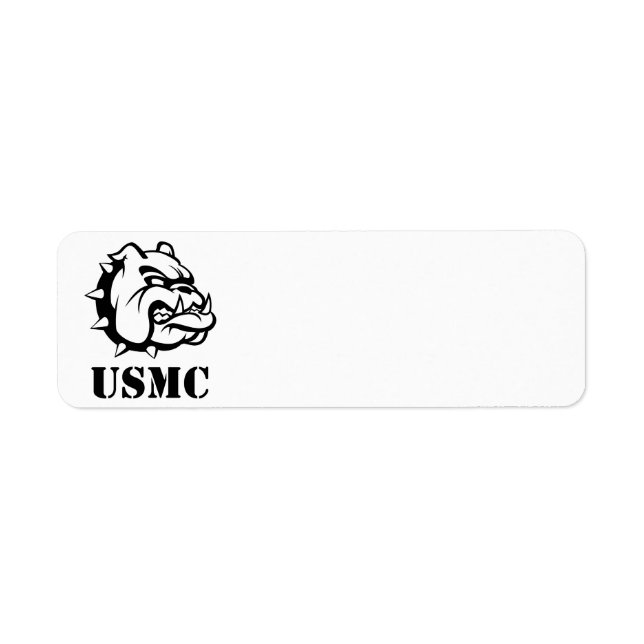 USMC Dog Return Address Label (Front)