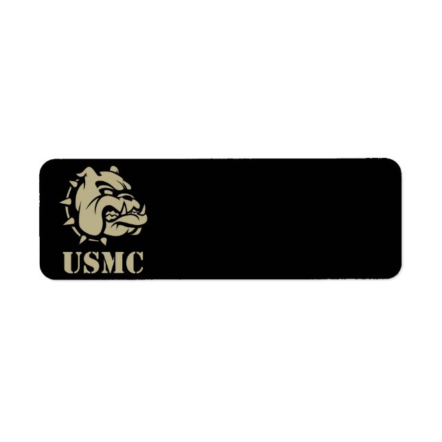 USMC Dog Return Address Label (Front)