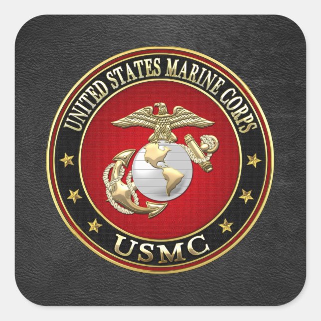 USMC EGA [Special Edition] [3D] Square Sticker (Front)