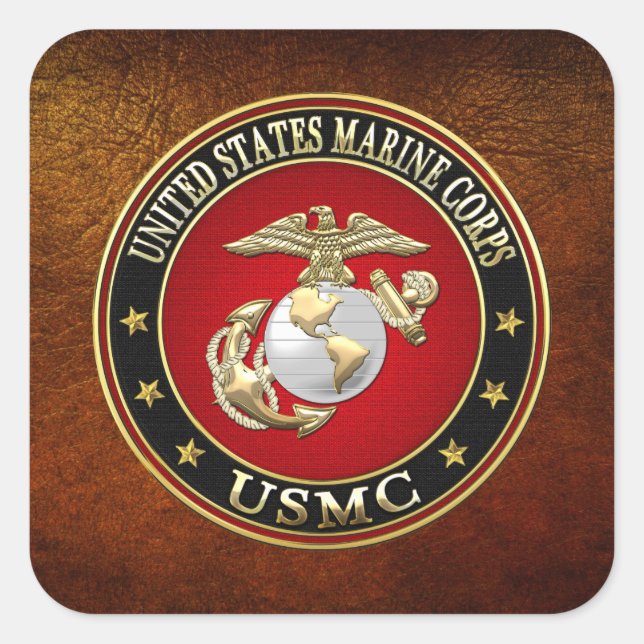 USMC EGA [Special Edition] [3D] Square Sticker (Front)