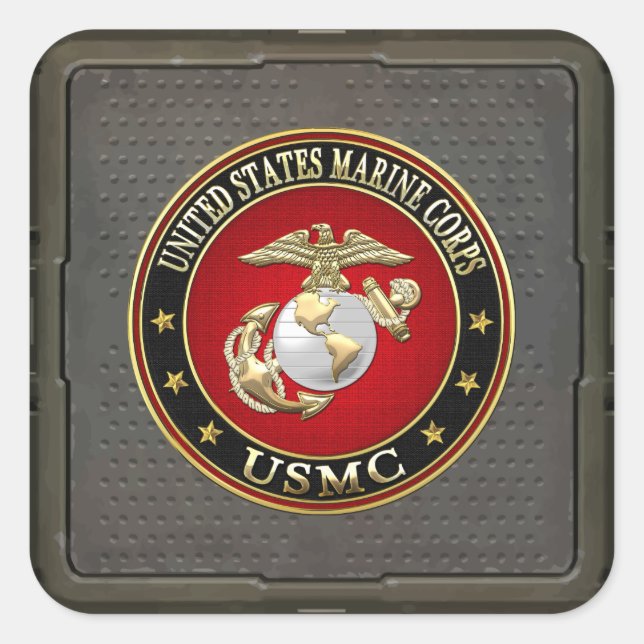USMC EGA [Special Edition] [3D] Square Sticker (Front)