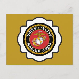 USMC Emblem Seal Postcard