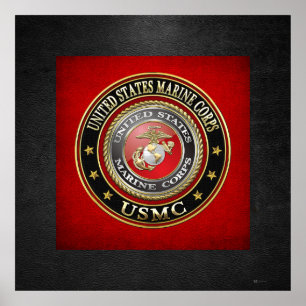 USMC Emblem [Special Edition] [3D] Poster