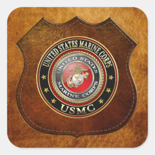 USMC Emblem [Special Edition] [3D] Square Sticker