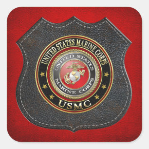USMC Emblem [Special Edition] [3D] Square Sticker