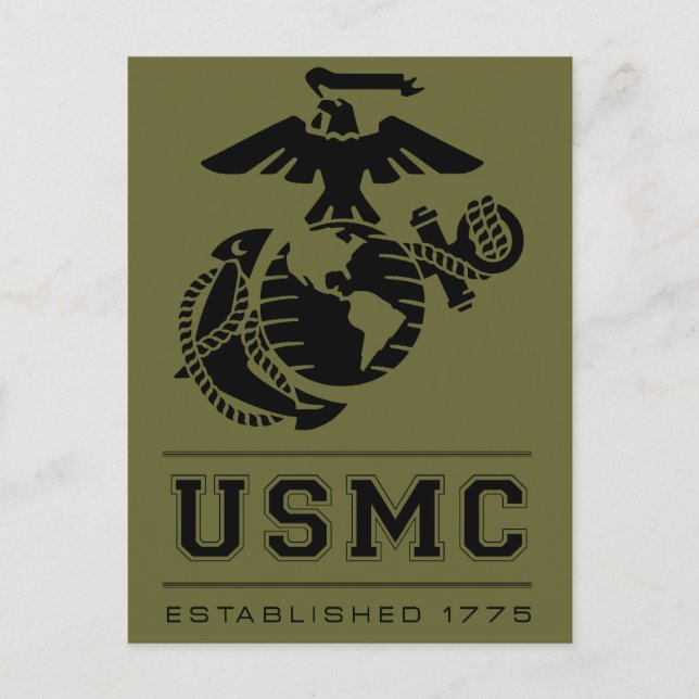 USMC Established 1775 Postcard (Front)