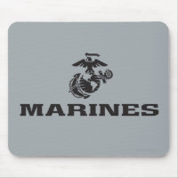 USMC Logo Stacked Black Logo