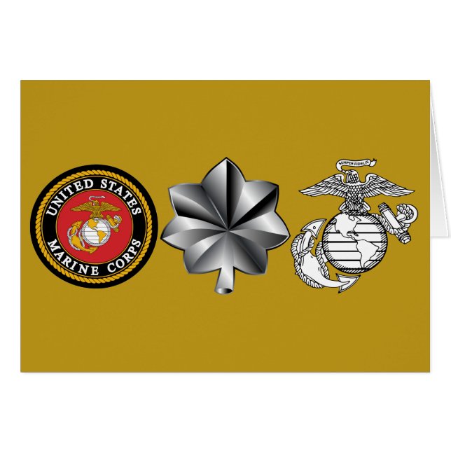 USMC LtCol Lieutenant Colonel 0-5 (Front Horizontal)