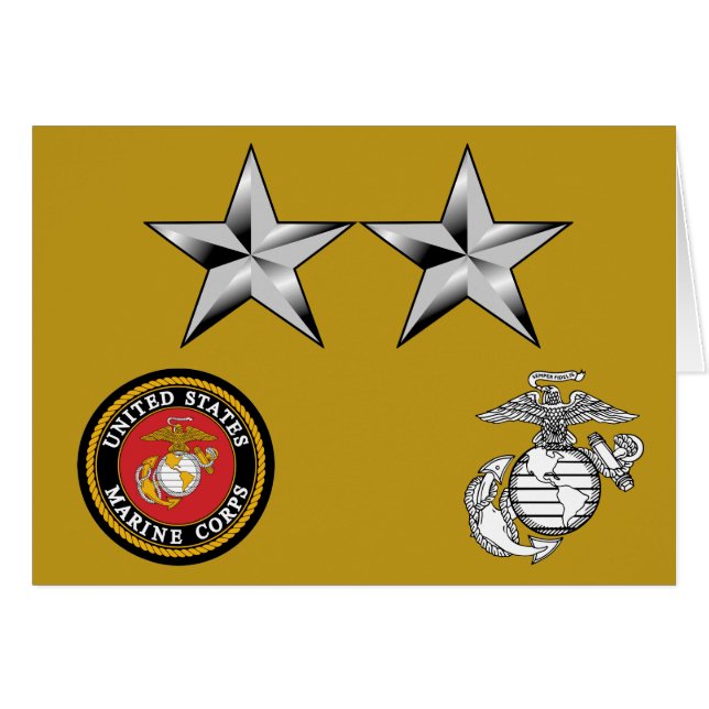 USMC MajGen Major General 0-8 (Front Horizontal)