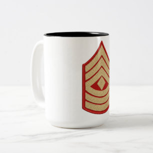 USMC Master Sergeant Rank Insignia Coffee Mug
