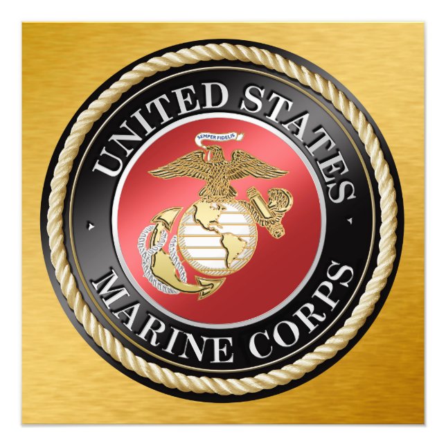 USMC Photo Enlargement Print (Front)