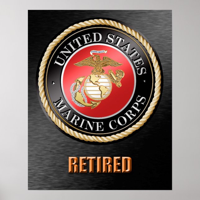 USMC Retired Poster (Front)
