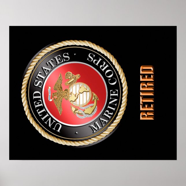 USMC Retired Poster (Front)