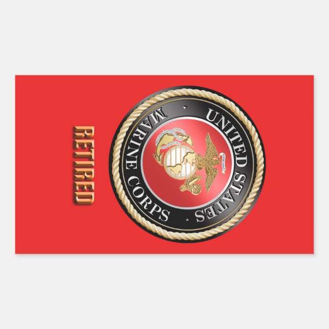 USMC Retired Sticker (Front)