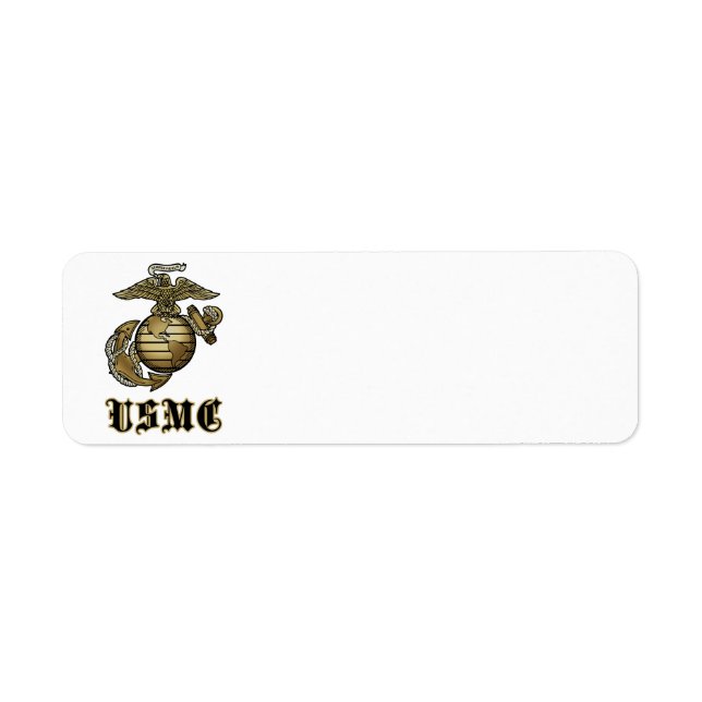 USMC RETURN ADDRESS LABEL (Front)