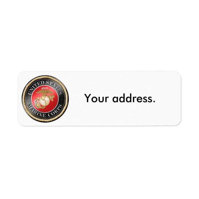 USMC Return Address Labels (Front)