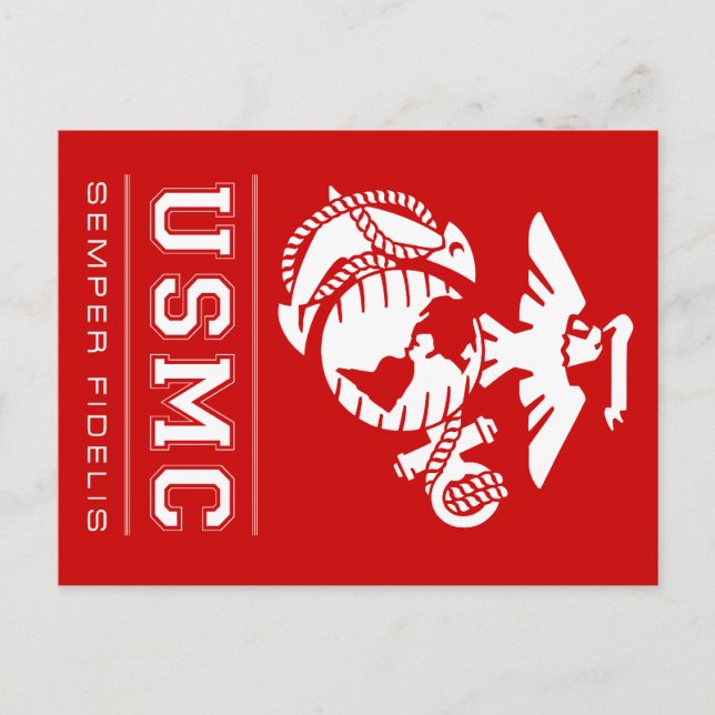 USMC Semper Fidelis [Semper Fi] Postcard (Front)