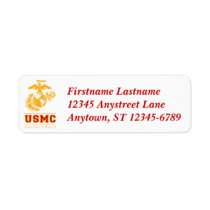 USMC Semper Fidelis [Semper Fi] Return Address Label