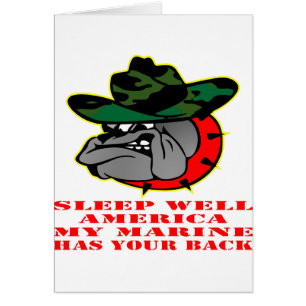 USMC Sleep Well America My Marine Has Your Back