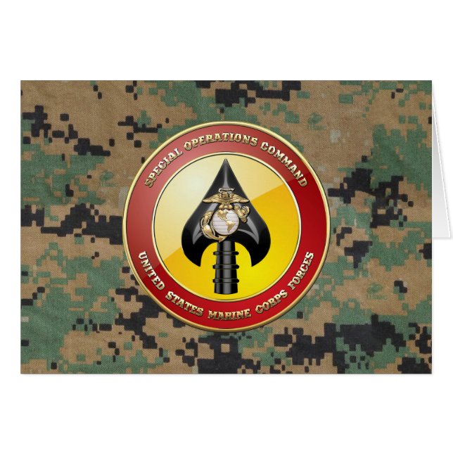 USMC Special Operations Command (MARSOC) [3D] (Front Horizontal)