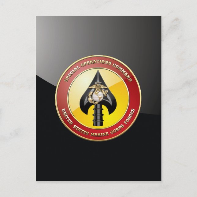USMC Special Operations Command (MARSOC) [3D] Postcard (Front)