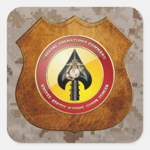 USMC Special Operations Command (MARSOC) [3D] Square Sticker