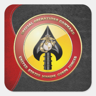 USMC Special Operations Command (MARSOC) [3D] Square Sticker
