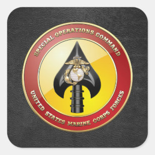 USMC Special Operations Command (MARSOC) [3D] Square Sticker