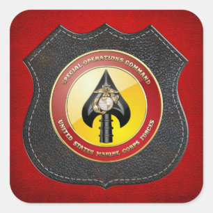 USMC Special Operations Command (MARSOC) [3D] Square Sticker
