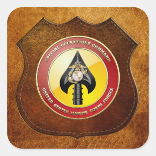 USMC Special Operations Command (MARSOC) [3D] Square Sticker
