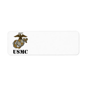 USMC [stencil] Return Address Label