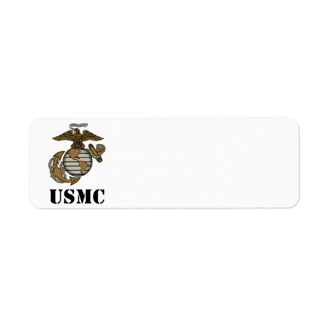 USMC [stencil] Return Address Label (Front)