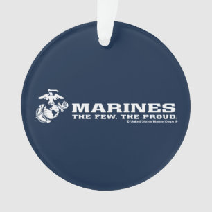 USMC The Few The Proud Logo - White Ornament