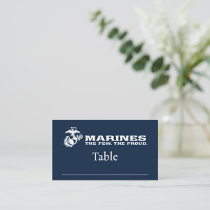 USMC The Few The Proud Logo - White Place Card