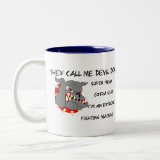 USMC They Call Me Devil Dog Two-Tone Coffee Mug