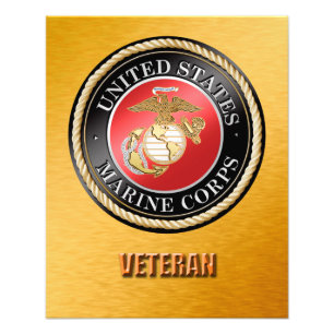 USMC Veteran Photo Enlargement Print