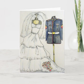 USMC Wedding Card
