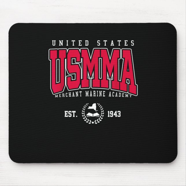 usmma Institute of Technology Arch Retro for Men Mouse Pad (Front)