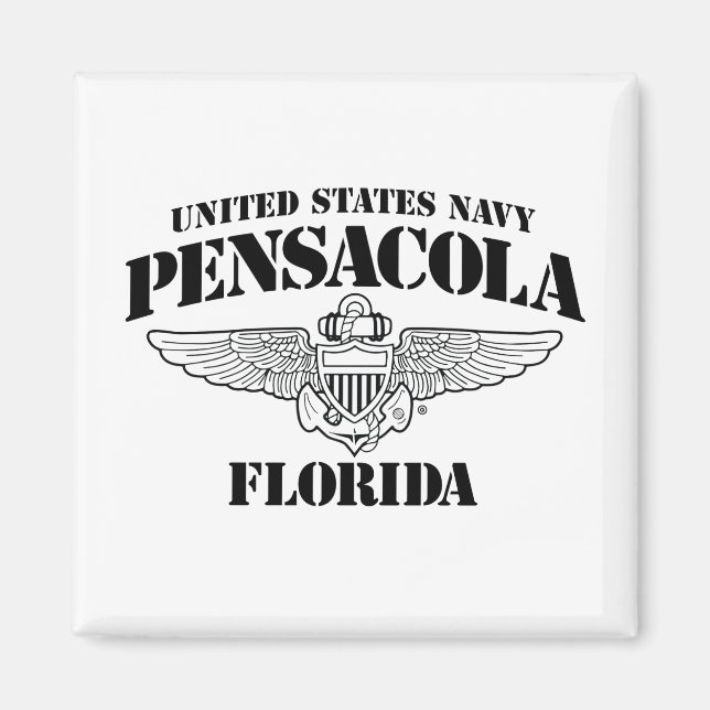 USN Pensacola Florida Magnet (Front)