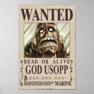 Usopp second wanted poster