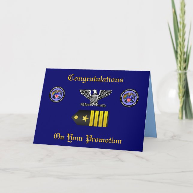 USPHS Commission Corps Captai Promotion Card (Front)