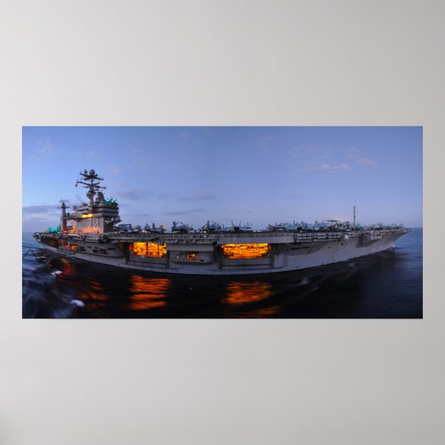 USS Abraham Lincoln (CVN 72) Poster (Front)
