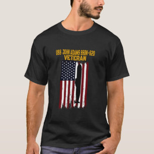 USS Adams SSBN 620 Submarine Veterans Day Father s T-Shirt