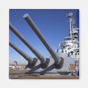 USS Alabama Battleship at Battleship Memorial 2 Magnet