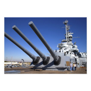 USS Alabama Battleship at Battleship Memorial 2 Photo Print