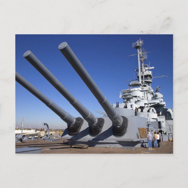 USS Alabama Battleship at Battleship Memorial 2 Postcard (Front)