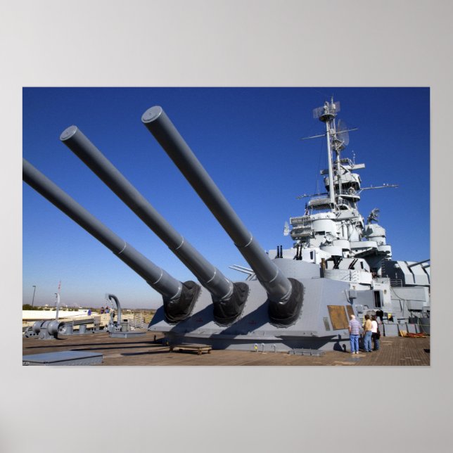 USS Alabama Battleship at Battleship Memorial 2 Poster (Front)