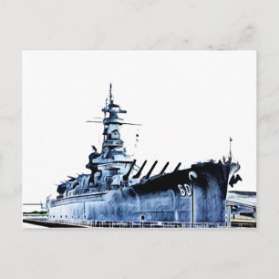 USS Alabama Battleship Memorial Park Postcard