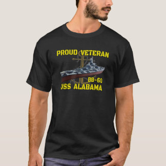 USS Alabama BB 60 Battleship Veterans Day Father G T-Shirt