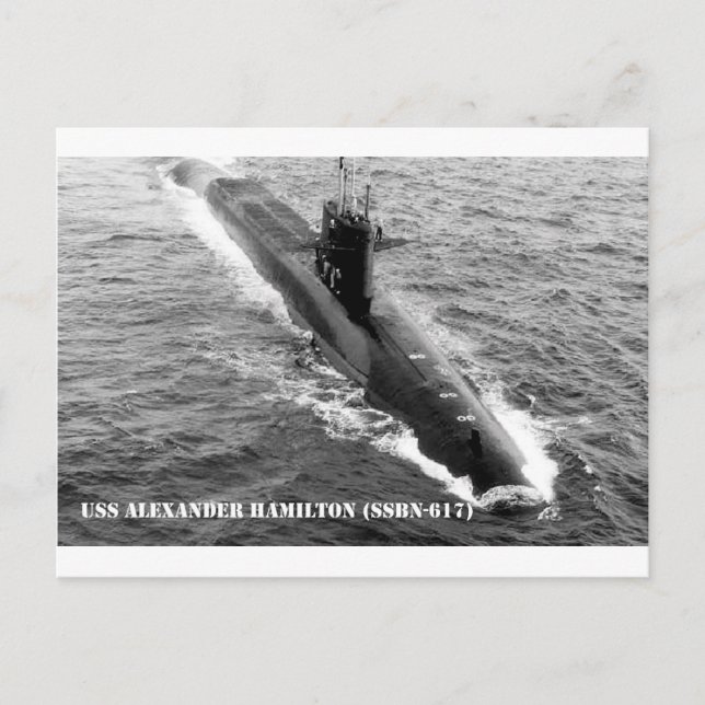 USS ALEXANDER HAMILTON POSTCARD (Front)